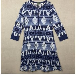 Ralph Lauren jeans Co. Dress women XL blue aztec